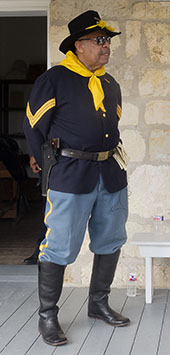 Bexar County Buffalo Soldier reenactor / photo by E.L. Fly